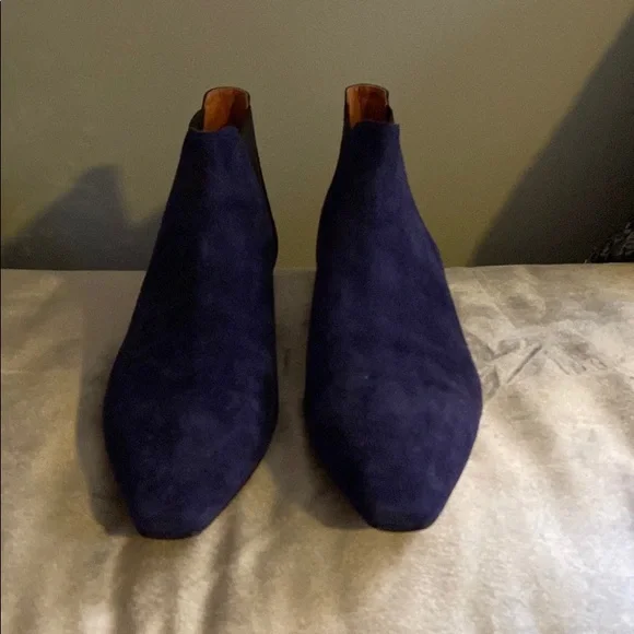 Derek Lam Italy Blue Suede Boots Sz 39/8.5 - Picture 2 of 8